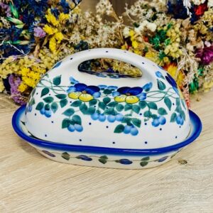 maselnica bratki ceramika Boleslawiec