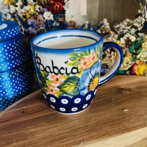 kubek Babcia ceramika Boleslawiec